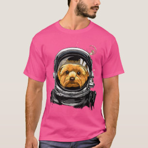 Yorkshire Terrier Dog Astronaut Space Exploration T-Shirt