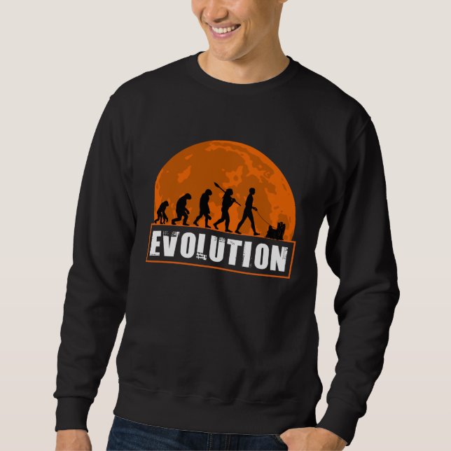 Yorkshire Terrier Dog Dad Human Evolution Sweatshirt (Vorderseite)