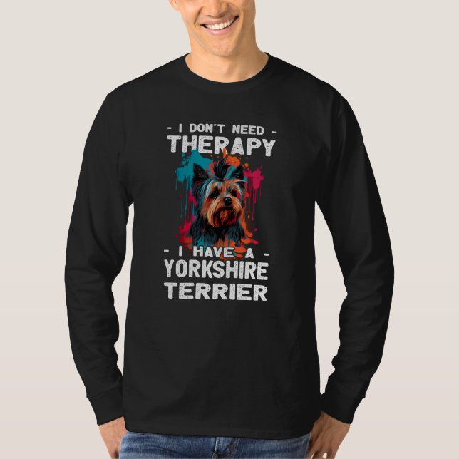 Yorkshire Terrier Dog  Dog Owner T-Shirt (Vorderseite)