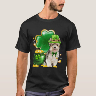 Yorkshire Terrier Dog Kleeblatt Irish Saint St Pat T-Shirt