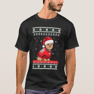 Yorkshire Terrier Dog Light Christmas Wear Sant T-Shirt