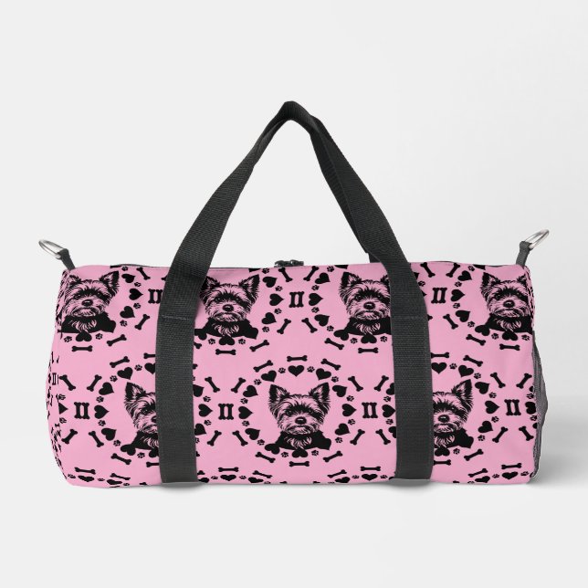 Yorkshire Terrier Dog Owner Duffle Bag (Vorderseite)