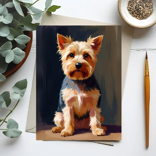Yorkshire Terrier Dog Pet Painting Postkarte