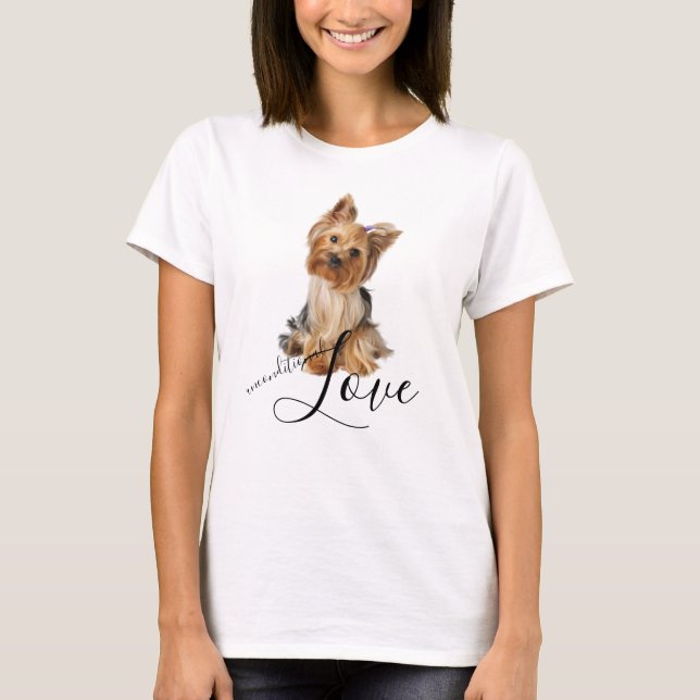 Yorkshire Terrier Dog Portrait - bedingungslose Li T-Shirt (Vorderseite)