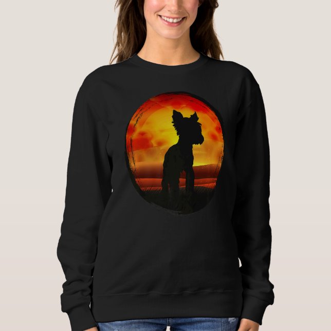 Yorkshire Terrier Dog Retro 1 Sweatshirt (Vorderseite)