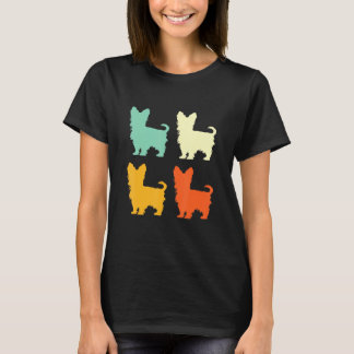 Yorkshire Terrier Dog Retro Yorkie Vintag Dog T-Shirt