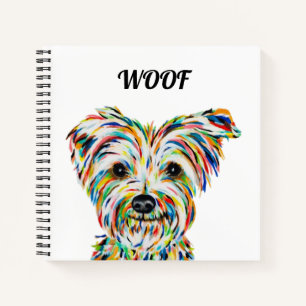 Yorkshire Terrier Dog Square Notebook Notizbuch