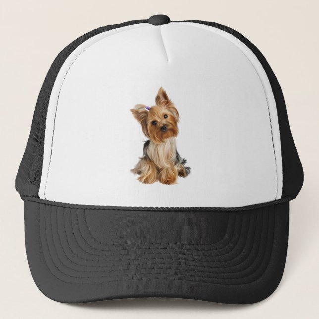Yorkshire Terrier Dog Truckerkappe (Vorderseite)