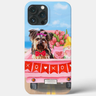 Yorkshire Terrier Dog Valentine's Day Truck Hearts Case-Mate iPhone Hülle