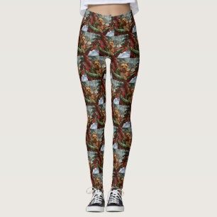 Yorkshire Terrier Dog Weihnachtsfest Leggings