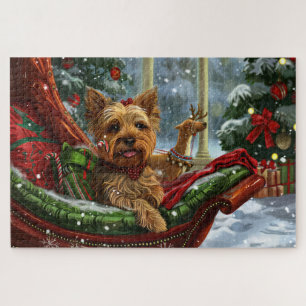 Yorkshire Terrier Dog Weihnachtsfest Puzzle