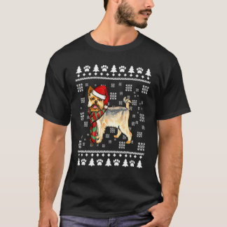 Yorkshire Terrier Dog Weihnachtsmannmütze Xmas Ugl T-Shirt