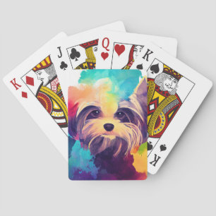 Yorkshire Terrier Dog Wild Nature Animal Colors Ar Spielkarten