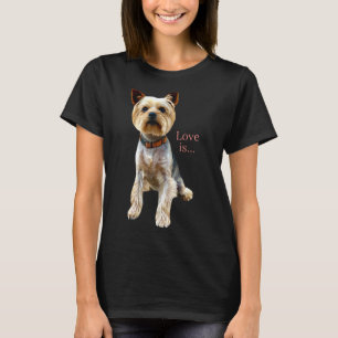 Yorkshire Terrier Dog Yorkie Mama Vater Liebe Terr T-Shirt