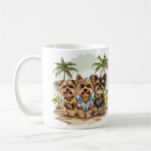 Yorkshire Terrier Dogs Hawaiian Shirts Kaffeetasse