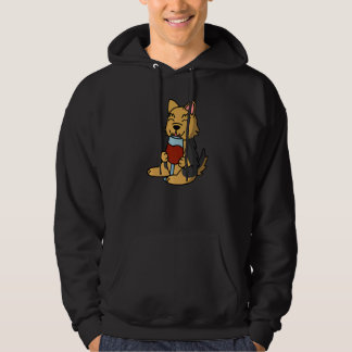 Yorkshire Terrier Drinking Wine Dog   Hoodie