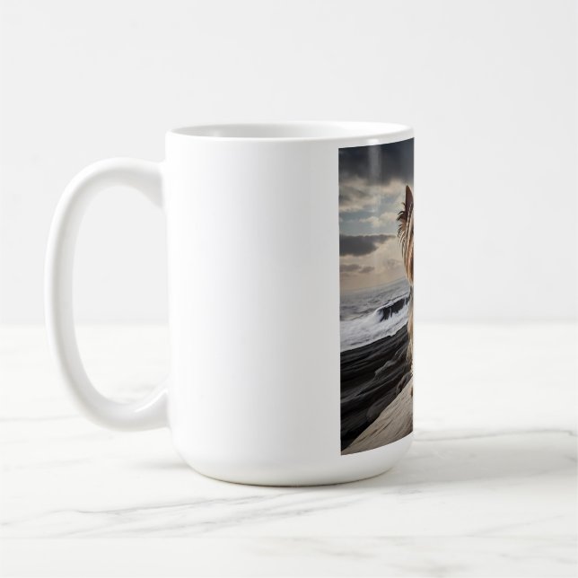 Yorkshire Terrier Elegant Coffee Tasse (Links)