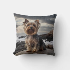 Yorkshire Terrier Elegant Throw Pillow Kissen