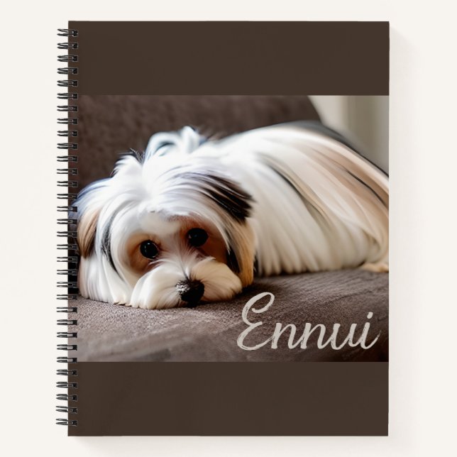 Yorkshire Terrier, Experiencing Ennui Journal Notizbuch (Vorderseite)