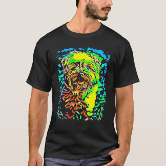Yorkshire Terrier Face Puppy Pop Art Dog T-Shirt