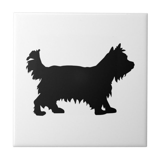 Yorkshire Terrier Fliese (Vorderseite)
