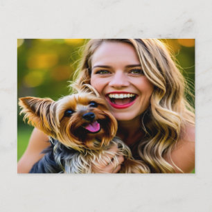 Yorkshire Terrier Foto personalisieren Postkarte