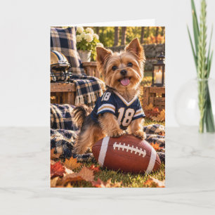 Yorkshire Terrier Fußballkarte Karte