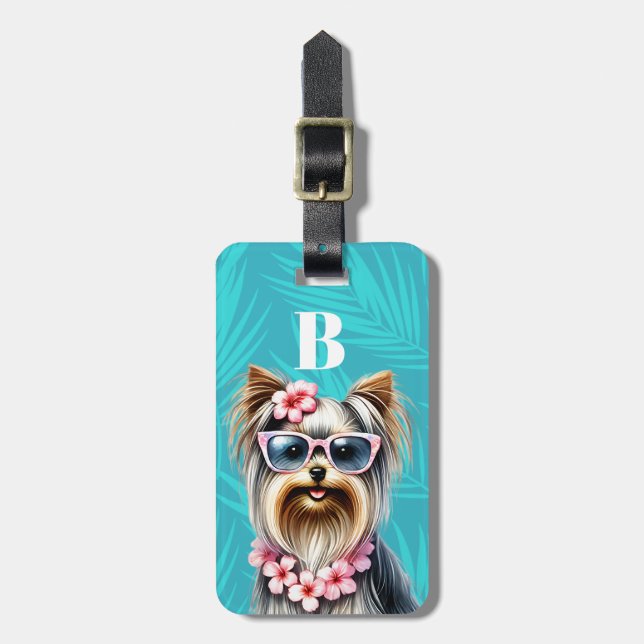 Yorkshire Terrier-Gepäckanhänger Gepäckanhänger (Vorderseite vertikal)