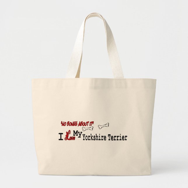 Yorkshire Terrier Geschenke Jumbo Stoffbeutel (Vorne)