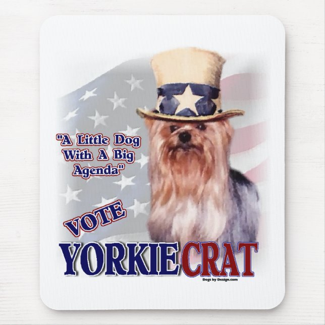Yorkshire Terrier Geschenke Mousepad (Vorne)