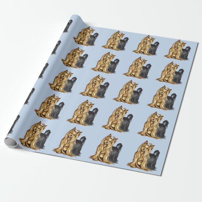 Yorkshire Terrier Geschenkpapier (Ungerollt)