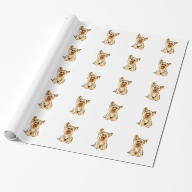 Yorkshire Terrier Geschenkpapier (Ungerollt)