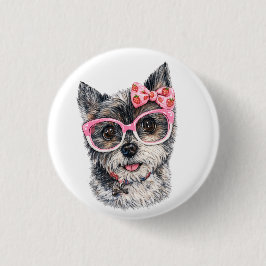 Yorkshire Terrier Gift for Dog Lovers Button