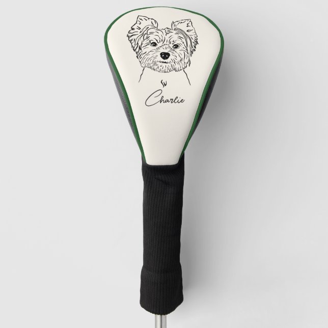 Yorkshire Terrier Golf Headcover (Vorderseite)