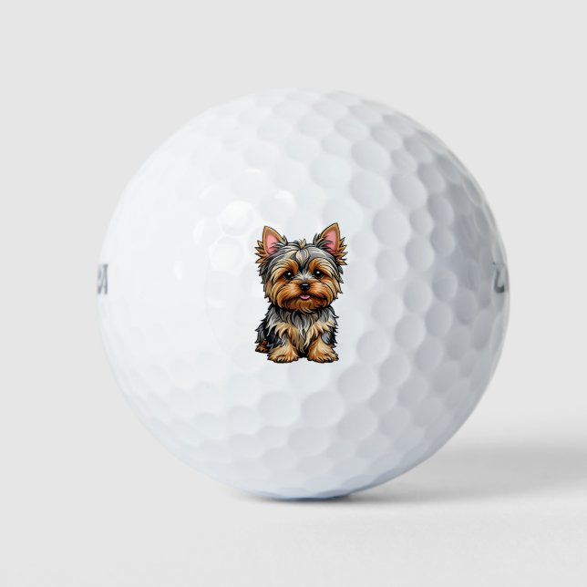 Yorkshire Terrier Golfball (Vorderseite)