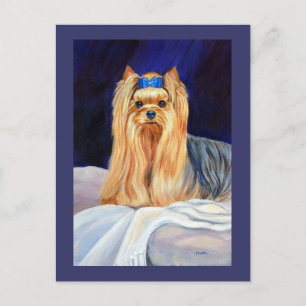 Yorkshire Terrier Grußkarte Postkarte