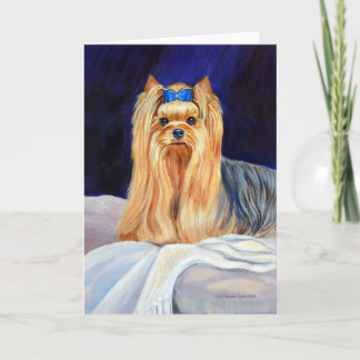 Yorkshire Terrier Grußkarten Karte