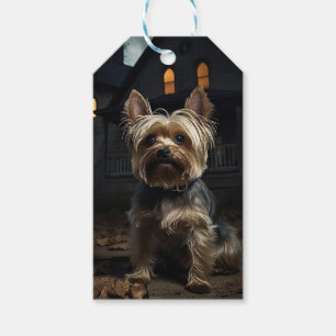 Yorkshire Terrier Halloween Beängstigend Geschenkanhänger