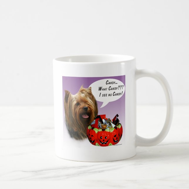 Yorkshire Terrier Halloween Candy Tasse (Rechts)