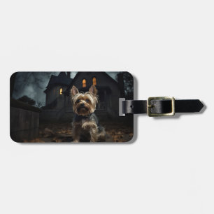 Yorkshire Terrier Halloween Gruselig Gepäckanhänger