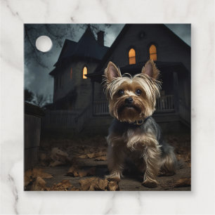 Yorkshire Terrier Halloween Gruselig Geschenkanhänger