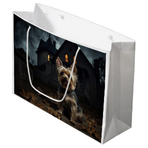 Yorkshire Terrier Halloween Gruselig Große Geschenktüte