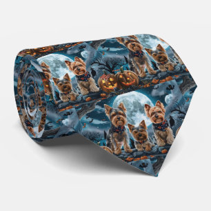 Yorkshire Terrier Halloween Gruselig Krawatte