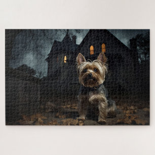 Yorkshire Terrier Halloween Gruselig Puzzle