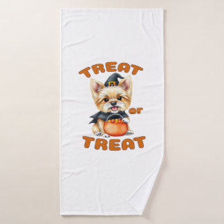 Yorkshire Terrier Halloween-Hundekostüm �Süßes ode Badehandtuch