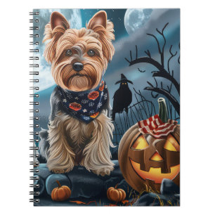 Yorkshire Terrier Halloween Spooky Notizblock