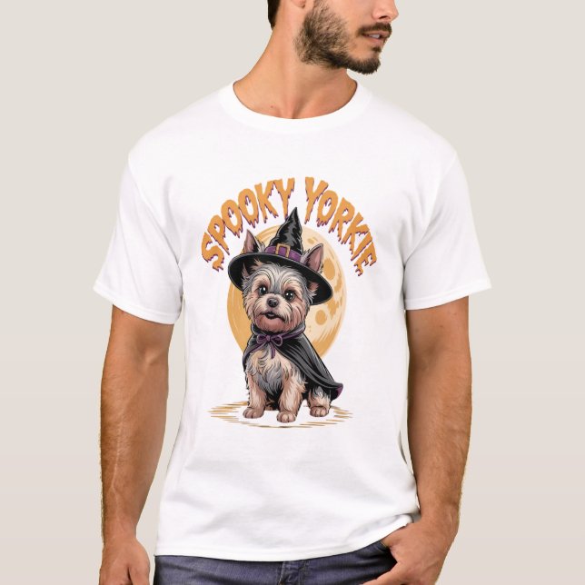 Yorkshire Terrier Halloween T-Shirt (Vorderseite)