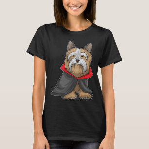 Yorkshire Terrier Halloween Vampire T-Shirt