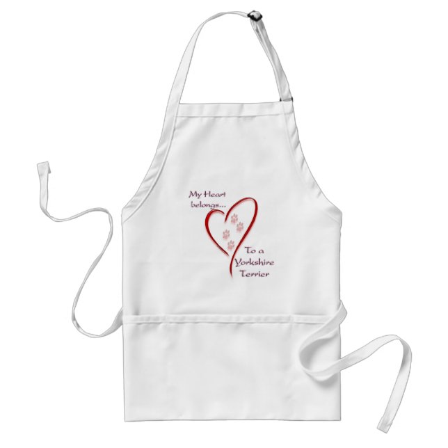 Yorkshire Terrier Heart Belongs Schürze (Vorne)