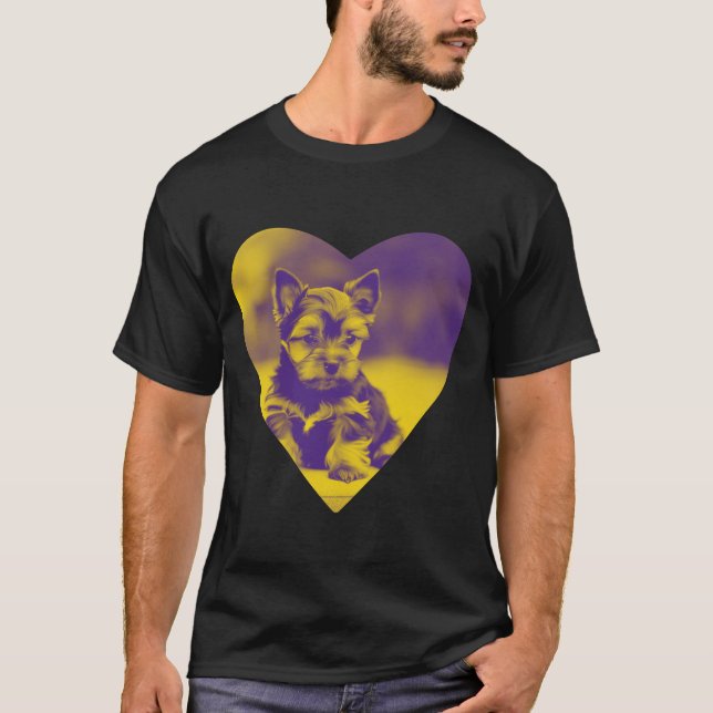 Yorkshire Terrier Heart T-Shirt (Vorderseite)